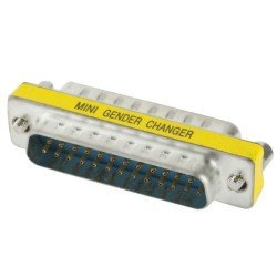 DB25 25 Pin Male to Male Mini Gender Changer Adapter