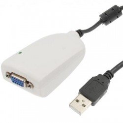 USB To VGA Multi-Monitor / Multi-Display Adapter, USB 2.0 External Graphics Card
