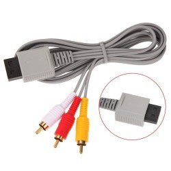 1.8m Component cable Audio Video AV Composite 3 RCA Cable for sharpest video Main 480p video output for Nintendo Wii console