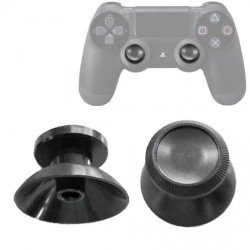 2 PCS Aluminium Humbsticks Thumb Joysticks 3D Cap Shell Mushroom Caps for PS4(Black)