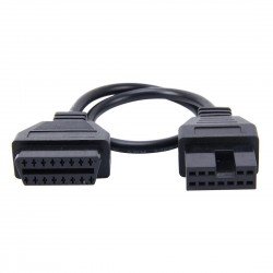 12 Pin to 16 Pin OBDII Diagnostic Cable for Mitsubishi