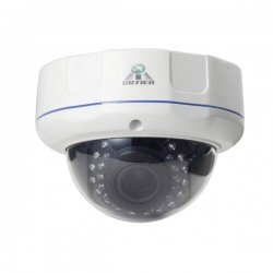 COTIER TV-537H5/IP AF POE H.264++ 5MP IP Dome Camera Auto Focus 4x Zoom 2.8-12MM Lens Surveillance Cameras (White)