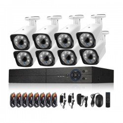 COTIER A8B3/Kit 2MP 8CH 1080P CCTV Security Camera System AHD DVR Surveillance Kit, Support Night Vision