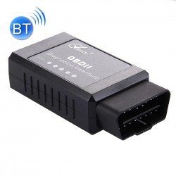 Viecar VC003-B Mini OBDII ELM327 Bluetooth Car Scanner Diagnostic Tool, Support Android / Symbian / Windows(Black)