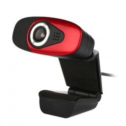 A871 12.0MP HD Webcam USB Plug Computer Web Camera with Sound Absorption Microphone, Cable Length: 1.4m(Red)