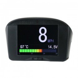AUTOOL X50 Plus HUD Head-up Display Water Temperature Meter Odometer Car OBD Smart Digital Meter & Alarm Clock Car OBD2