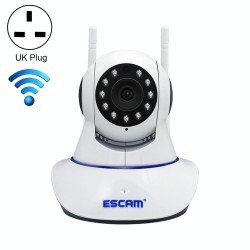 ESCAM G01 1080P P2P Indoor WiFi IP Camera, Support TF Card / PT / Night Vision / Onvif, UK Plug