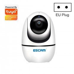 ESCAM TY002 1080P HD WiFi IP Camera, Support Night Vision & Motion Detection & Two Way Audio & TF Card, EU Plug