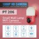 ESCAM PT206 HD 1080P WiFi PTZ IP Camera, Support Motion Detection / Night Vision, IR Distance: 10m (EU Plug)