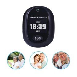 REACHFAR RF-V45-B Mini GPS Smart Tracker Pendant, Support SOS / Camera / Health Management / 4G LTE(Black)