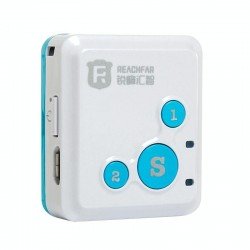REACHFAR RF-V16 Real Time GSM Mini GPS Tracker GPRS Tracking SOS Communicator with Watch Wristband for Elders / Children(Blue)