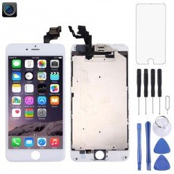 LCD Screen and Digitizer Full Assembly with Front Camera for iPhone 6 Plus(White)