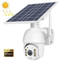 T16 1080P Full HD Solar Powered WiFi Camera, Support PIR Alarm, Night Vision, Two Way Audio, TF Card