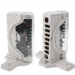 2 in 1 ( 4 Port USB 2.0 Hi-Speed + 3 Port IEEE 1394 FireWire) Hub
