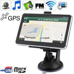 5.0 inch TFT Touch-screen Car GPS Navigator with 4GB memory and Map, Support AV In Port, Touch Pen, Voice Broadcast, FM Transmit